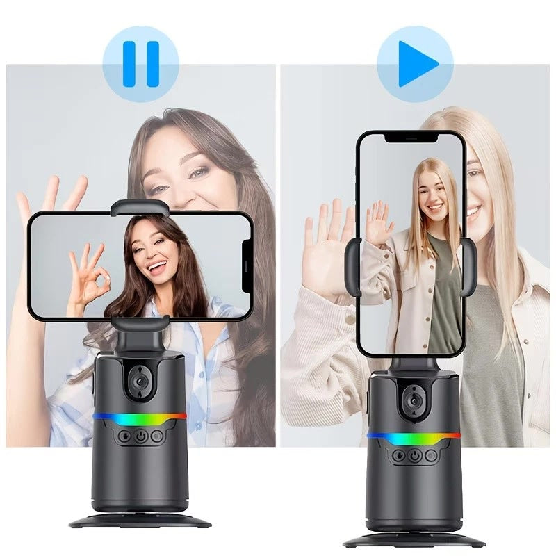 AI face tracking phone holder gimbal tripod