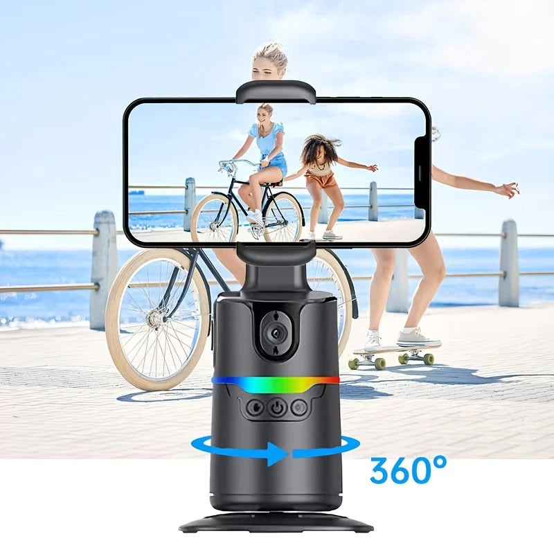 AI face tracking phone holder gimbal tripod