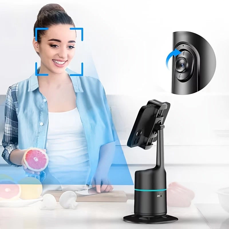 AI face tracking phone holder gimbal tripod