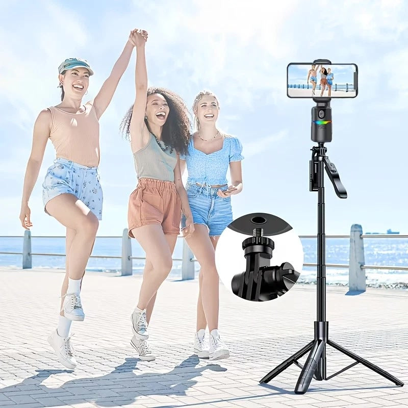 AI face tracking phone holder gimbal tripod